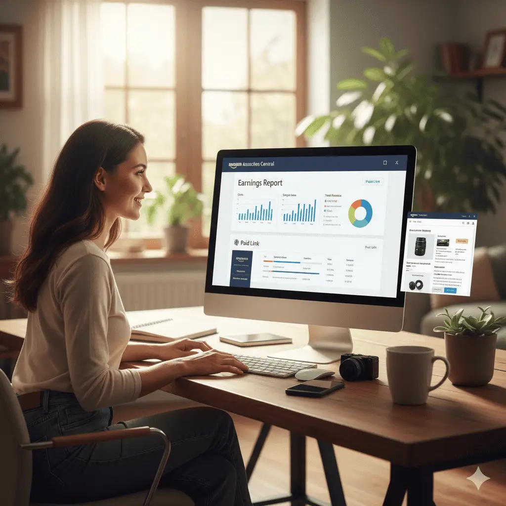Person working on financial reports.